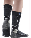 Chaussette laine MONNET - TREK MEDIUM - Beige noir