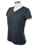 t-shirt femme manches courtes WOODY ardoise