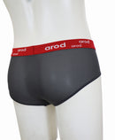 slip homme coutures plates ZEXY 3D ajouré graphite et rouge
