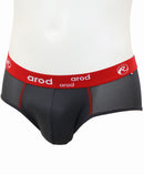 slip homme coutures plates ZEXY 3D ajouré graphite et rouge