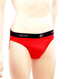 slip homme ZIMBO rouge et noir