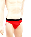 slip homme ZIMBO rouge et noir