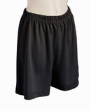 short femme uni WOLLE tourbe