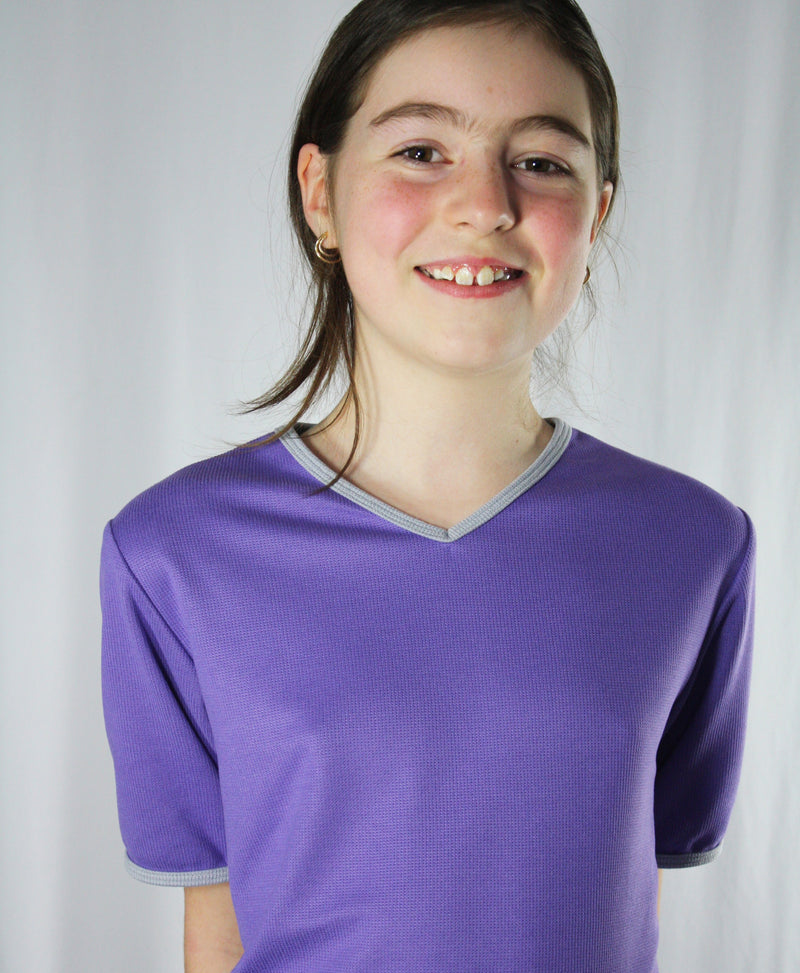 t-shirt enfant manches courtes KOODY violette