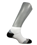 chaussettes anti-ampoules mini-socquettes ARUN blanc gris