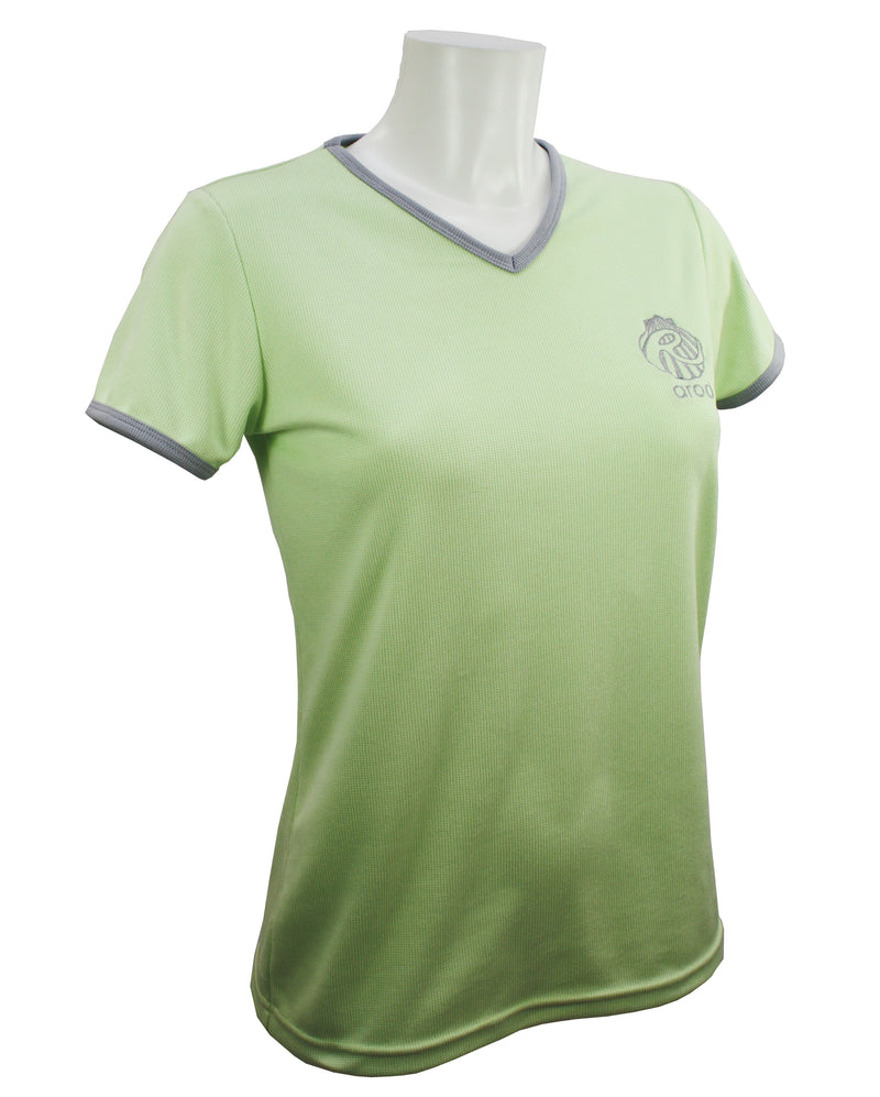 WOMEN'S BREATHABLE T-SHIRT SHORT SLEEVES WOOTEL BUTTERFLY GREEN