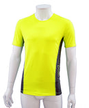 T-shirt homme respirant ZUN jaune FLUO et côtés Ebène
