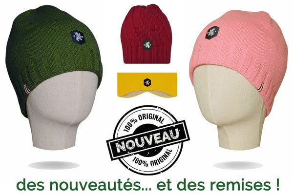 Nouveautés et remises sur nos bonnets et bandeaux