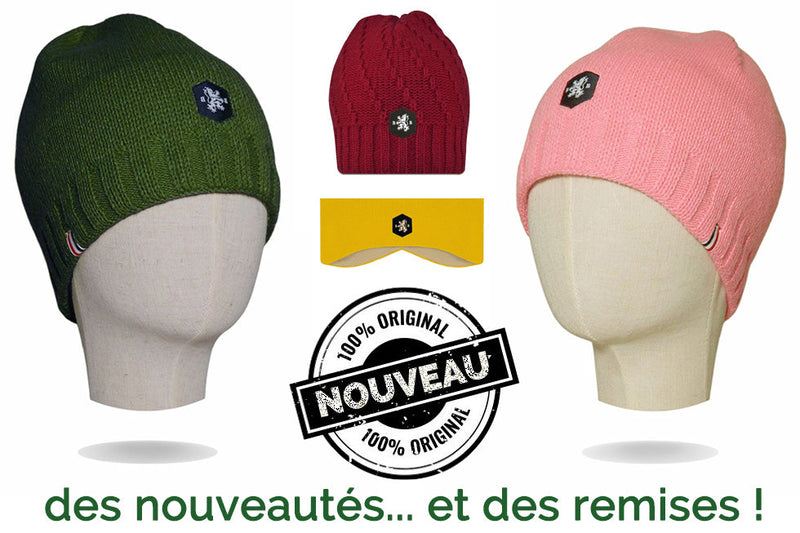 Nouveautés et remises sur nos bonnets et bandeaux