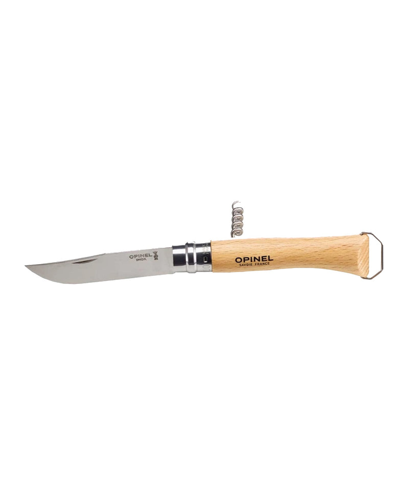 couteau opinel N°10 tire-bouchon décapsuleur ACHON hêtre