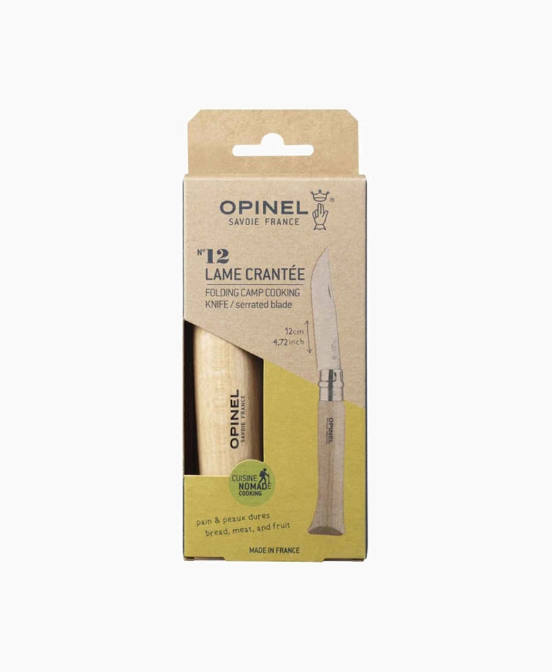 COUTEAU N°12 OPINEL cranté ACRAN hêtre