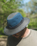 Crambes Hat Safari Model Blue Khaki Black