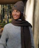 Bonnet Marron uni Made in France ref. AMAUD de la marque BLANC BONNET