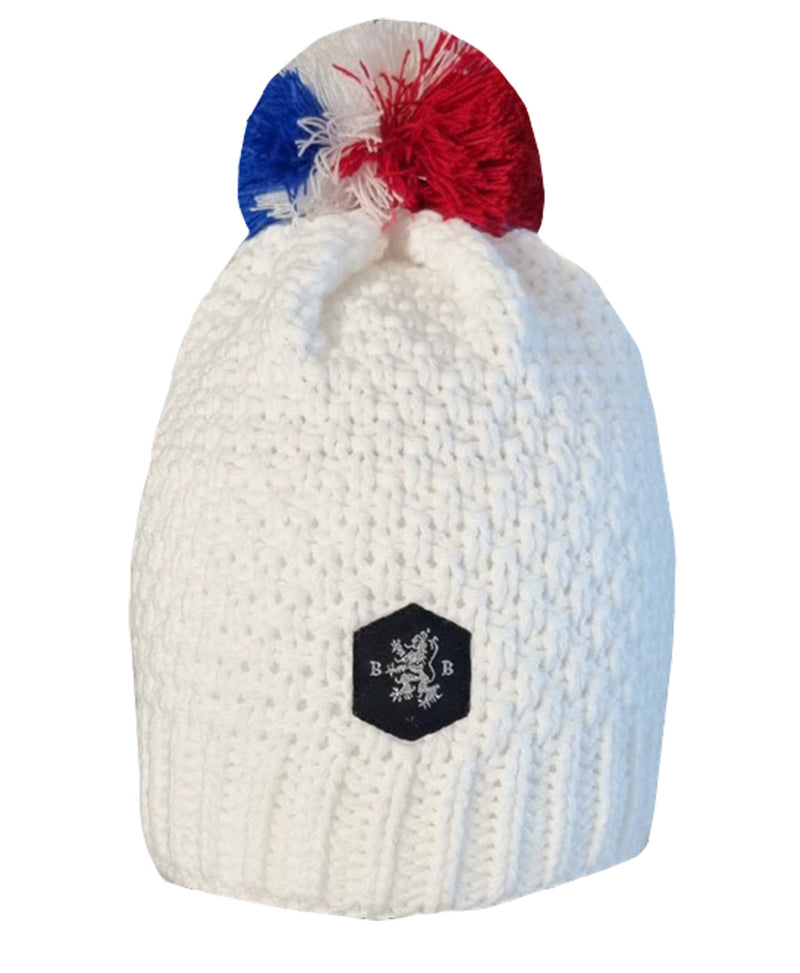 Coussin rectangulaire rouge et blanc à pompons | Coussins déco | Pier Coussin rectangulaire rouge et blanc à pompons | Coussins déco | Pier