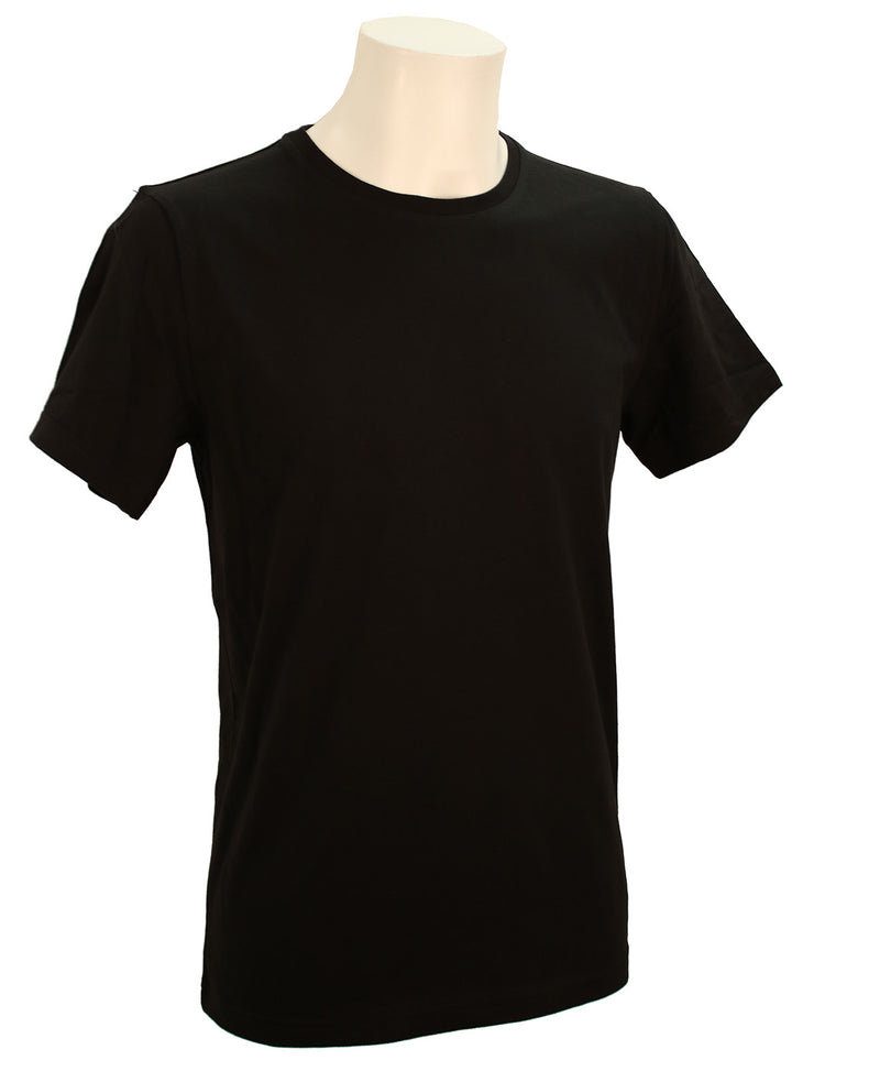 NOUVEAU t-shirt unisexe ref. LAON Noir en 100% Coton Bio