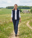 polaire femme sans manche WAFER marine