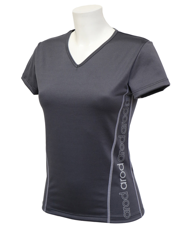 WOMEN'S BREATHABLE STRETCH T-SHIRT WIIT TURQUOISE