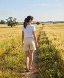 WOMEN BREATHABLE SHORTS WOLLE VANILLA
