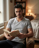 men's t-shirt short sleeves ZAKA pebble grey