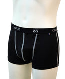 NOUVEAU - boxer homme coutures plates ZIGGY Noir / Blanc