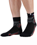 socquettes MONNET - MID EXPERT - noir/rouge