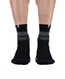 socquettes MONNET - MID EXPERT - noir/rouge