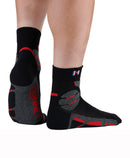 socquettes MONNET - MID EXPERT - noir/rouge