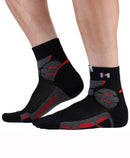 socquettes MONNET - MID EXPERT - noir/rouge