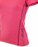 t-shirt femme manches courtes col V WIIT fuchsia