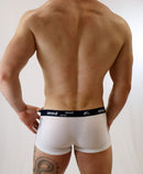 boxer homme coutures plates ZIGGY 3D ajouré blanc