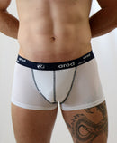 boxer homme coutures plates ZIGGY 3D ajouré blanc