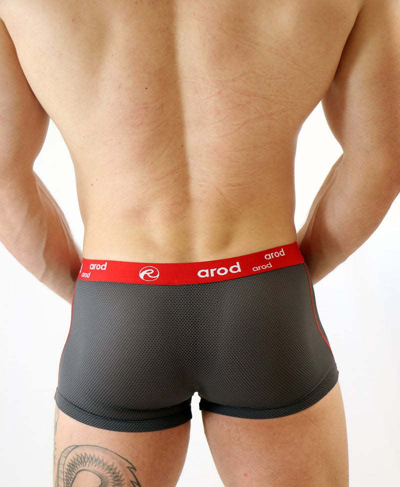 boxer homme coutures plates ZIGGY 3D ajouré graphite noir boxer homme coutures plates ZIGGY 3D ajouré graphite noir