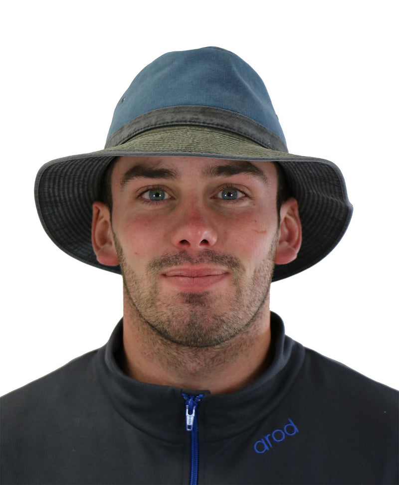 CHAPEAU CRAMBES MIXTE - AFARI BLEU/KAKI/NOIR
