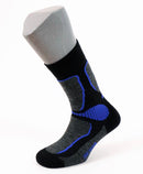 chaussettes laine soie jarrettes APERT Noir / bleu