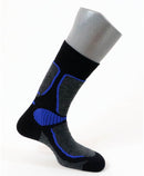chaussettes laine soie jarrettes APERT Noir / bleu