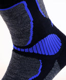 chaussettes laine soie jarrettes APERT Noir / bleu