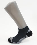 chaussettes anti-ampoules mini-socquettes ARUN noir gris