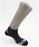chaussettes anti-ampoules mini-socquettes ARUN noir gris
