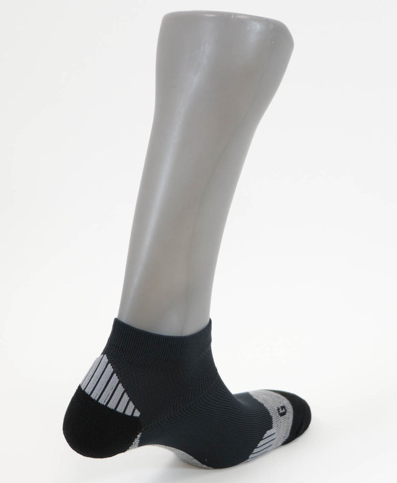 chaussettes anti-ampoules mini-socquettes ARUN noir gris
