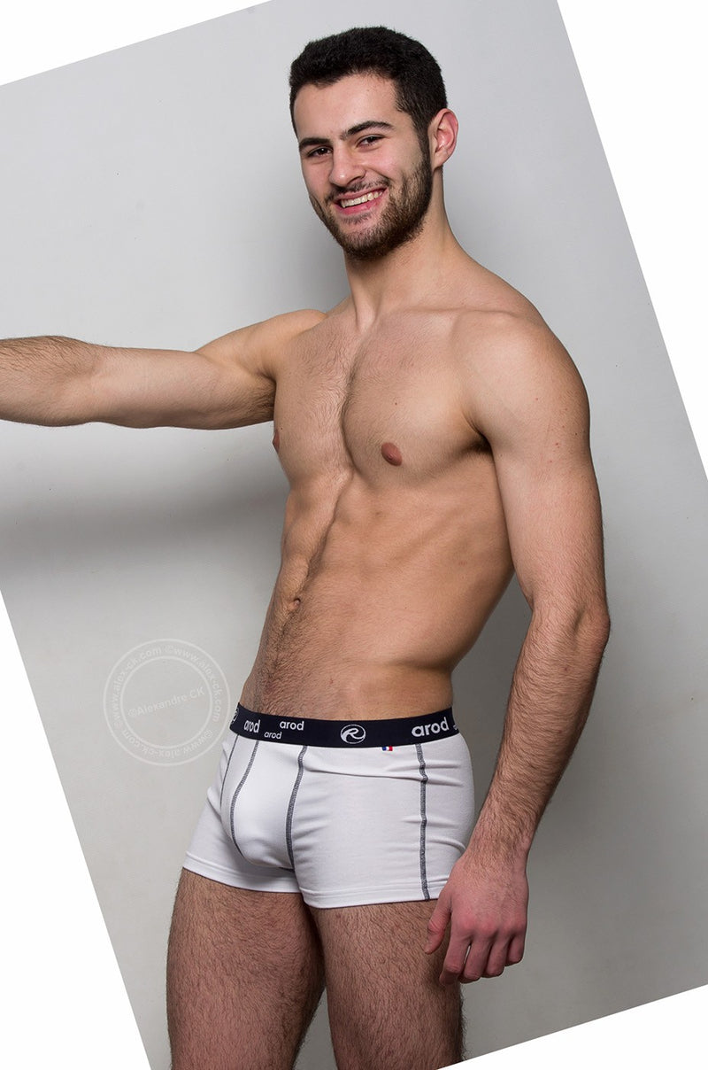boxer homme coutures plates ZIGGY blanc