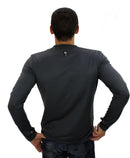 T-shirt homme manches longues col rond ZAMIR ardoise