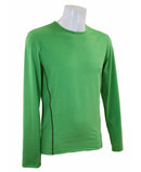 T-shirt homme manches longues col rond ZAMIR vert vif