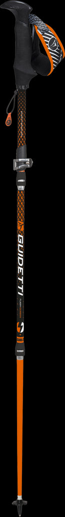 bâtons rando trekking GUIDETTI AFLASH Flash Alu-Carbon EL Conique Noir Orange
