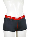 shorty femme coutures plates WIRI ardoise et rouge