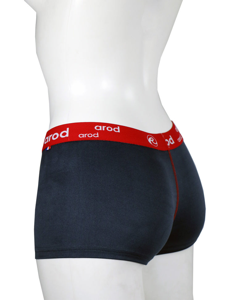 shorty femme coutures plates WIRI ardoise et rouge