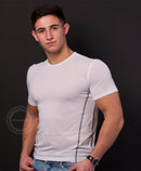 MEN'S TECHNICAL T-SHIRT SHORT SLEEVES ZUN WHITE 3D