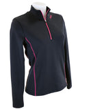 t-shirt femme manches longues WINTER éclipse fuchsia