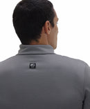 Gilet homme manches longues ZILET gris galet noir