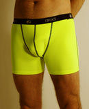 MEN'S TECHNICAL BOXER FLAT STITCHING ZIGGY FLUORESCENT YELLOW