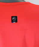 t-shirt femme manches longues col rond WAMI rouge FLUO